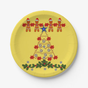 Plato De Papel Navidades de placas de papel