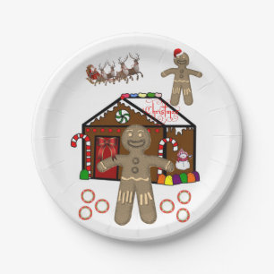 Plato De Papel Navidades de placas de papel