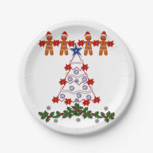 Plato De Papel Navidades de placas de papel