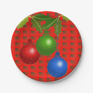Plato De Papel Navidades de placas de papel