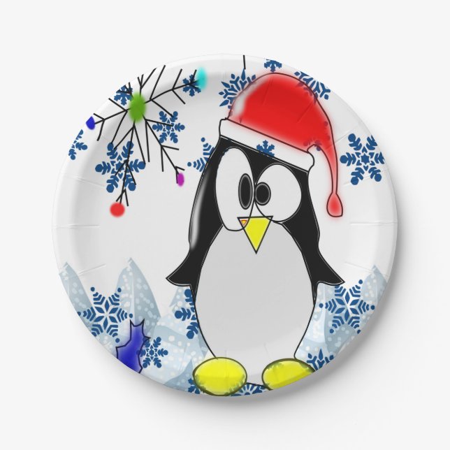 Plato De Papel Navidades de placas de papel (Anverso)