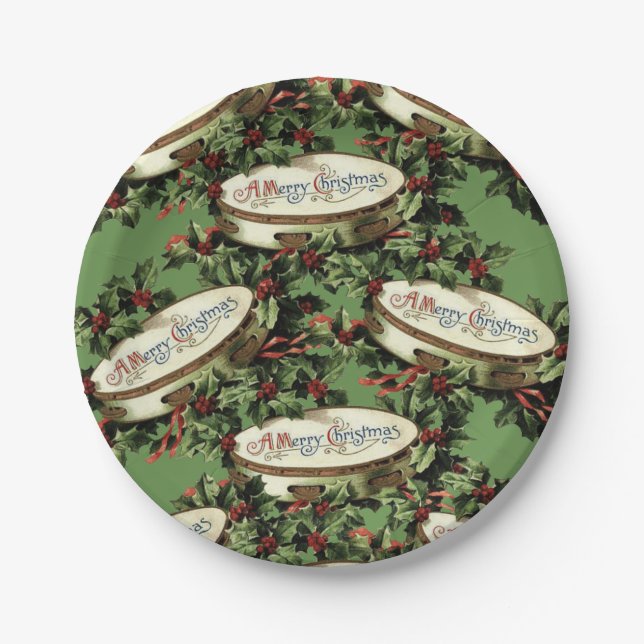 Plato De Papel Navidades de placas de papel (Anverso)