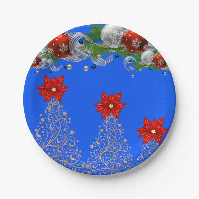 Plato De Papel Navidades de placas de papel (Anverso)
