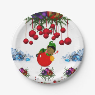 Plato De Papel Navidades de placas de papel