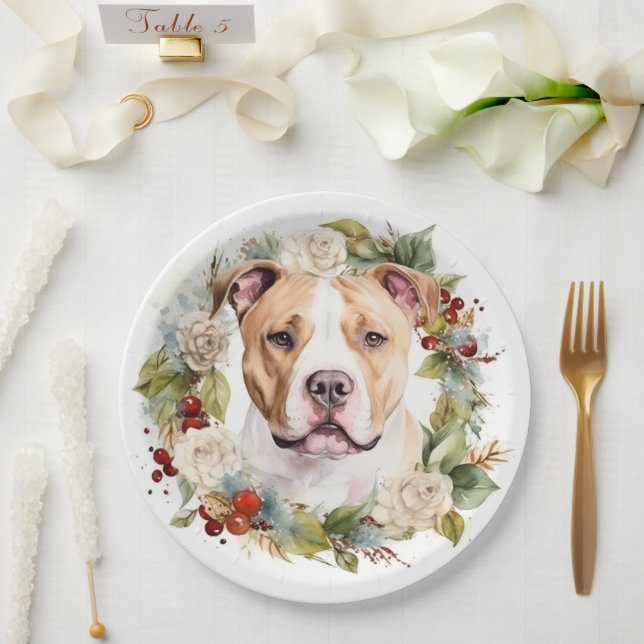 Plato De Papel Navidades de Staffordshire en Estados Unidos (Boda)