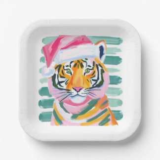 Plato De Papel Navidades de tigres Fiesta Auburn hinchas Placas