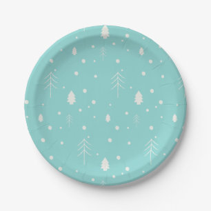 Plato De Papel Navidades de Woodland