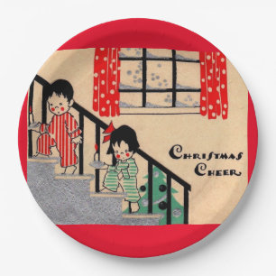 Plato De Papel Navidades del art decó de los años 30