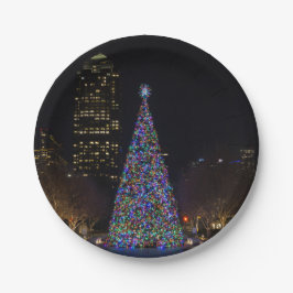 Plato De Papel Navidades Del Centro De Dallas