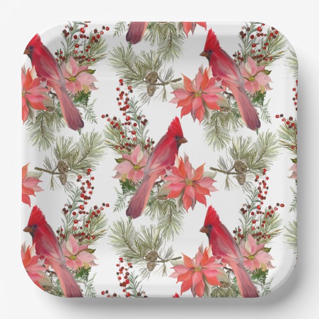 Plato De Papel Navidades Diseño placa de papel Fiesta (Anverso)