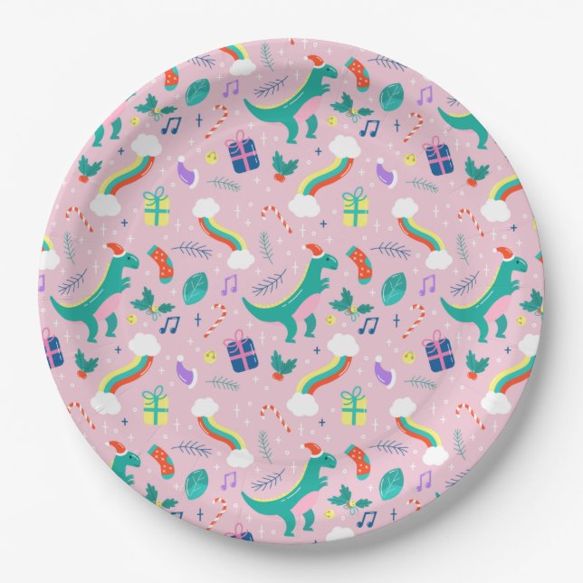 Plato De Papel Navidades divertidos (Anverso)