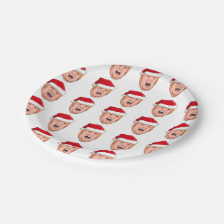 Plato De Papel Navidades DONALD TRUMP