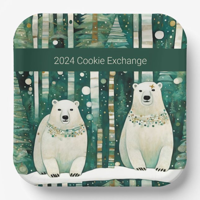 Plato De Papel Navidades ecologistas de la cocina (Anverso)