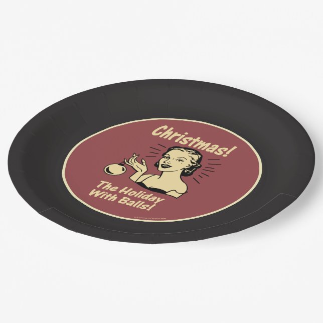 Plato De Papel Navidades: El feriado con bolas (Angular)