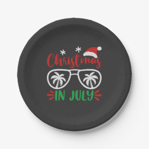 Plato De Papel Navidades en julio divertidos navidades en verano