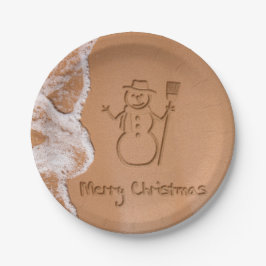 Plato De Papel Navidades en verano