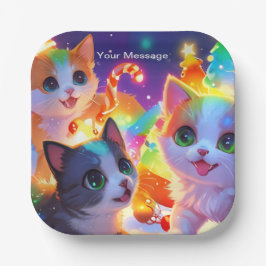 Plato De Papel Navidades encantados