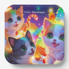 Plato De Papel Navidades encantados