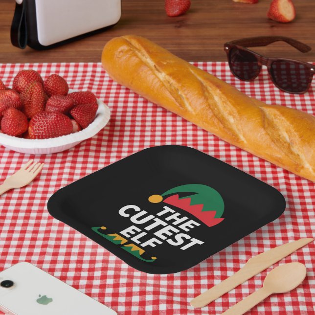 Plato De Papel Navidades familiares de Cutest Elf Mateo (Picnic)