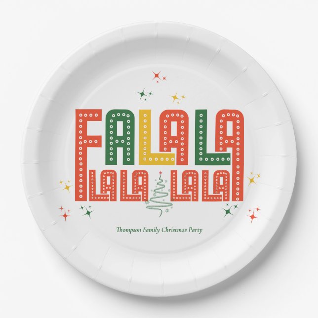 Plato De Papel Navidades familiares Karaoke Church Carols Service (Anverso)