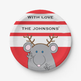 Plato De Papel Navidades Feliz Navidad Placas de papel