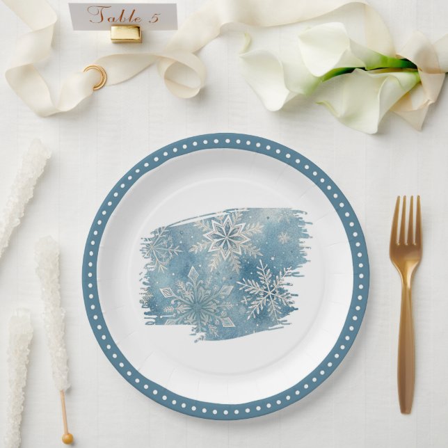 Plato De Papel Navidades Fiesta de artesanías (Boda)