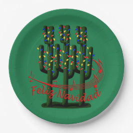 Plato De Papel Navidades Fiesta Feliz Navidad Fiesta Plates