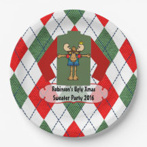 Navidades Fiesta suéter feo personalizado