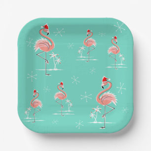 Plato De Papel Navidades Flamingo Group square