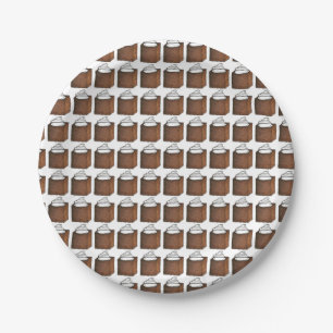 Plato De Papel Navidades Gingerbread Cake Slice Placas de vacacio