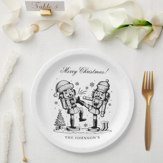 Plato De Papel Navidades graciosos de payasos personalizados (Boda)