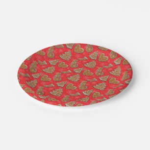 Plato De Papel Navidades Holiday Cookie