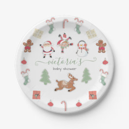 Plato De Papel Navidades Holiday Mobile Baby Shower