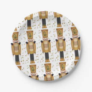 Plato De Papel Navidades Juguete Soldado Nutcracker Xmas
