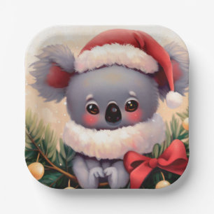 Plato De Papel Navidades Koala 4