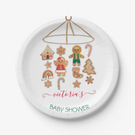 Plato De Papel Navidades Little Cookie Moblie Baby Shower