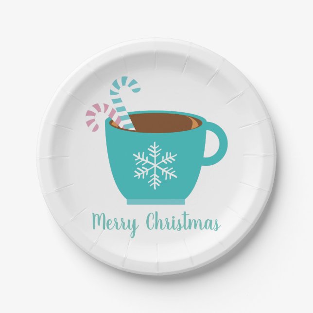 Plato De Papel Navidades modernos Personalizable Mug (Anverso)