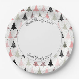 Plato De Papel Navidades modernos personalizados