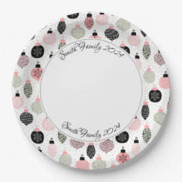 Plato De Papel Navidades modernos personalizados