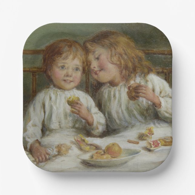 Plato De Papel Navidades Morning (por Joseph Clark) (Anverso)