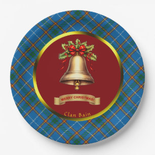 Plato De Papel Navidades personalizados de Bain Tartan