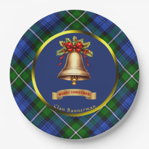 Plato De Papel Navidades personalizados de Bannerman Tartan