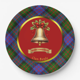 Plato De Papel Navidades personalizados de Boyle Tartan