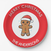 Navidades Personalizados de Cute Gingerbread Man