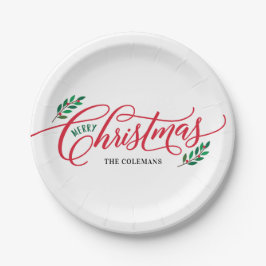 Plato De Papel Navidades ramifican Fiestas navideños fúnebres