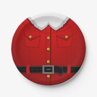 Plato De Papel Navidades Santa Paper Plates Fiestas festivos