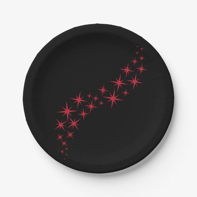 Plato De Papel Navidades Star Flourish (Anverso)