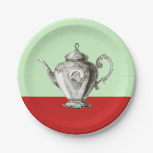 Plato De Papel Navidades Tea Fiesta