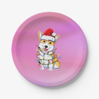Plato De Papel Navidades Tema Doggy