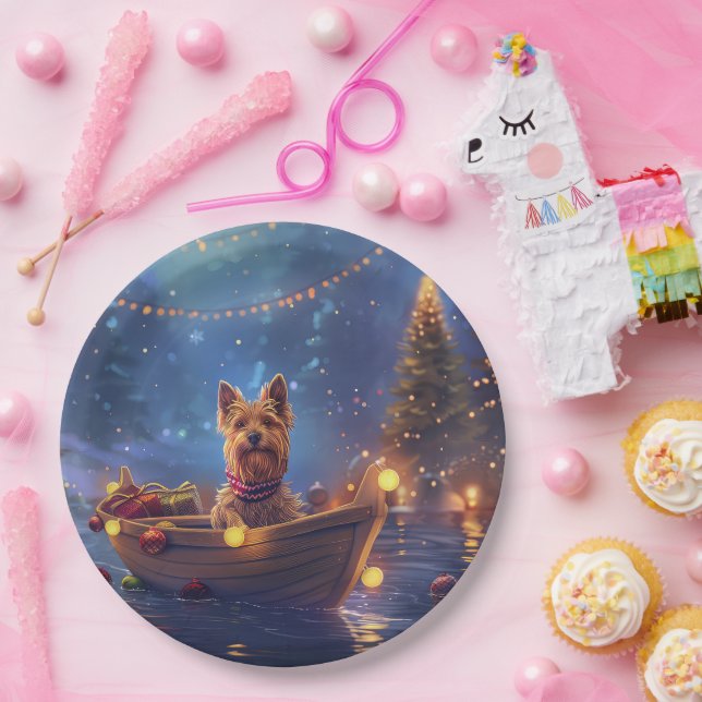 Plato De Papel Navidades Territoriales Australianos disfrutan de  (Fiesta)